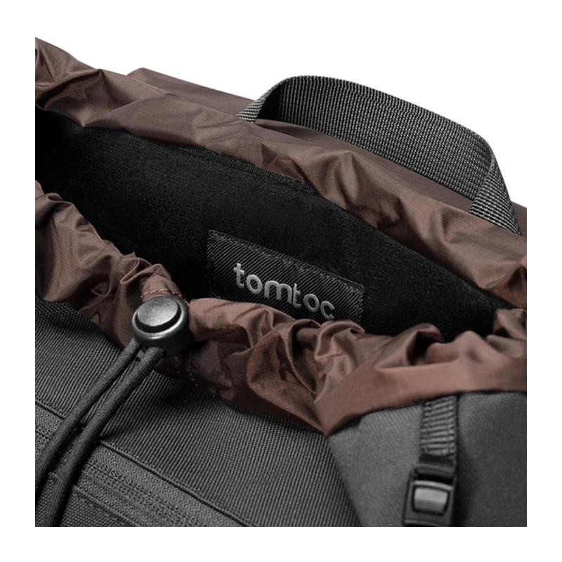 Nešiojamojo kompiuterio kuprinė Tomtoc VintPack-TA1, 22 l talpa, tinka iki 15,6 colių (juoda)