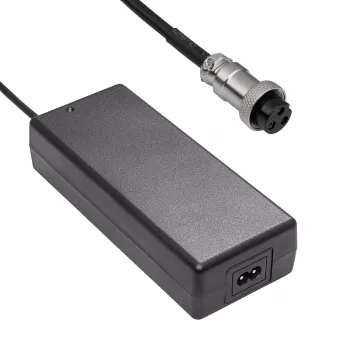 Akyga AK-EV-23 elektrinių dviračių / paspirtukų įkroviklis 72 V (20S) Li-Ion baterijoms, 84 V, 2 A, GX16 12 mm lizdas, 1,2 m