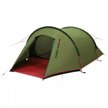 High Peak Kite 2 itin lengvas kupolinis palapinė 2 asmenims Žalia, Raudona