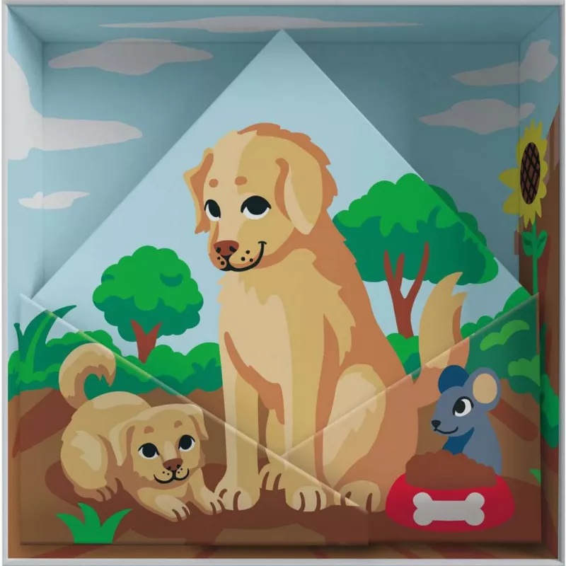 Ravensburger CreArt Do it together - dogs dažų rinkinys, bendradarbiavimo tapybos rinkinys