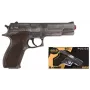 Žaislinis smiginio pistoletas Pulio Police gun metal GONHER 45/1 15545/1 — metalo apdaila, vienšūvis žaislinis šaunamasis ginklas