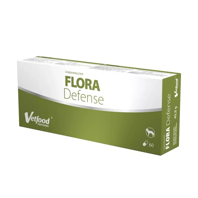 VETFOOD Flora Defense – papildai šunims – 60 vnt.