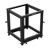 Stovo spinta LANBERG Open Rack OR01-6112-B 12U 600x600 reguliuojama juoda