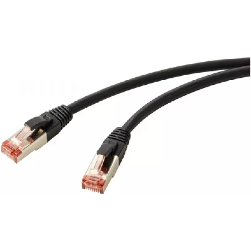 Renkforce RF-5771528 tinklo kabelis juodas 2 m Cat6 S/FTP (S-STP) (RF-5771528)