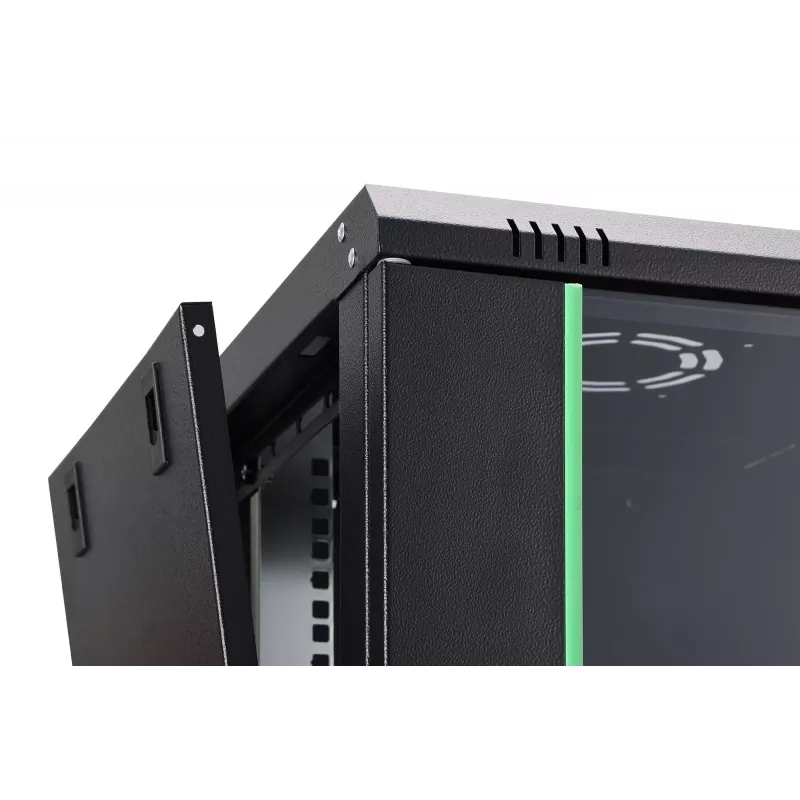 Sieninis stovas spintelė DIGITUS Dynamic-N 12U, 600x450 mm (PxG), IP20, raktinis užraktas, nesurinkta