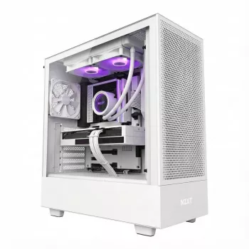 PC Case H5 Flow su langu, baltas