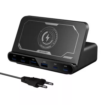 Įkroviklis BlitzWolf BW-S27 160 W, 2×USB-A, 4×USB-C