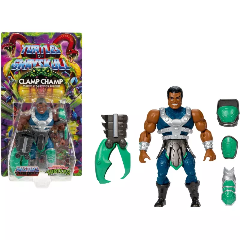Veiksmo figūrėlė MATTEL MotU Origins Clamp Champ JBN05 — kolekcinis žaislas, viena figūrėlė