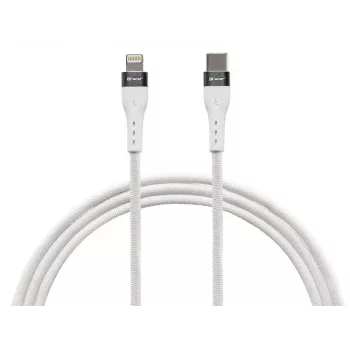 Laidas Type C - Lightning 1m Baltas