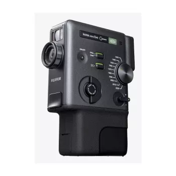 Momentinės spaudos fotoaparatas Fujifilm Instax mini evo Cinema — 1/5 colio CMOS 2560×1920, nuotrauka 62×46 mm, įmontuota blykstė, juodas