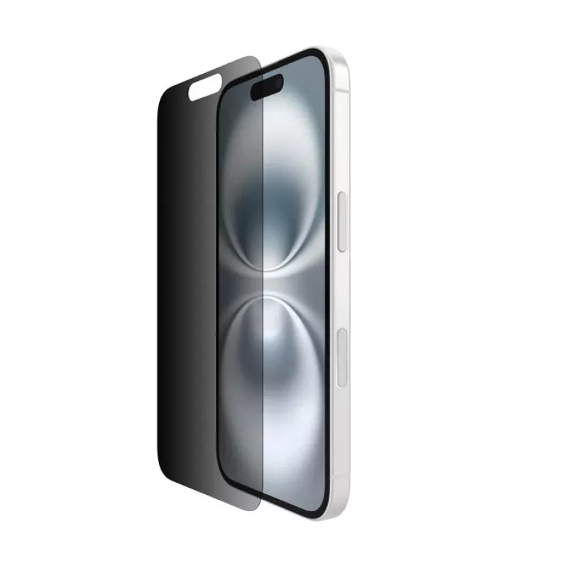 Ekrano apsauga Belkin ScreenForce, skirta iPhone 16, grūdintas stiklas, privatumo