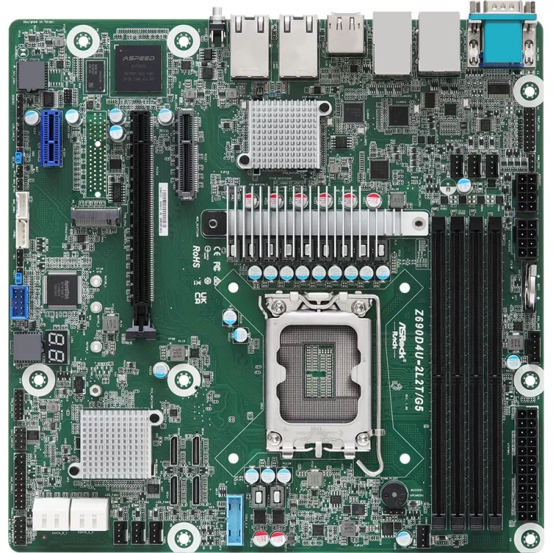 ASRock Z690D4U-2L2T/G5 pagrindinė plokštė Intel Z690 LGA 1700 Micro ATX