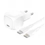 USB-C įkroviklis Belkin BOOSTCHARGE WCA009KQ1MWH-B6 20W PD PPS — kompaktiškas maitinimo adapteris