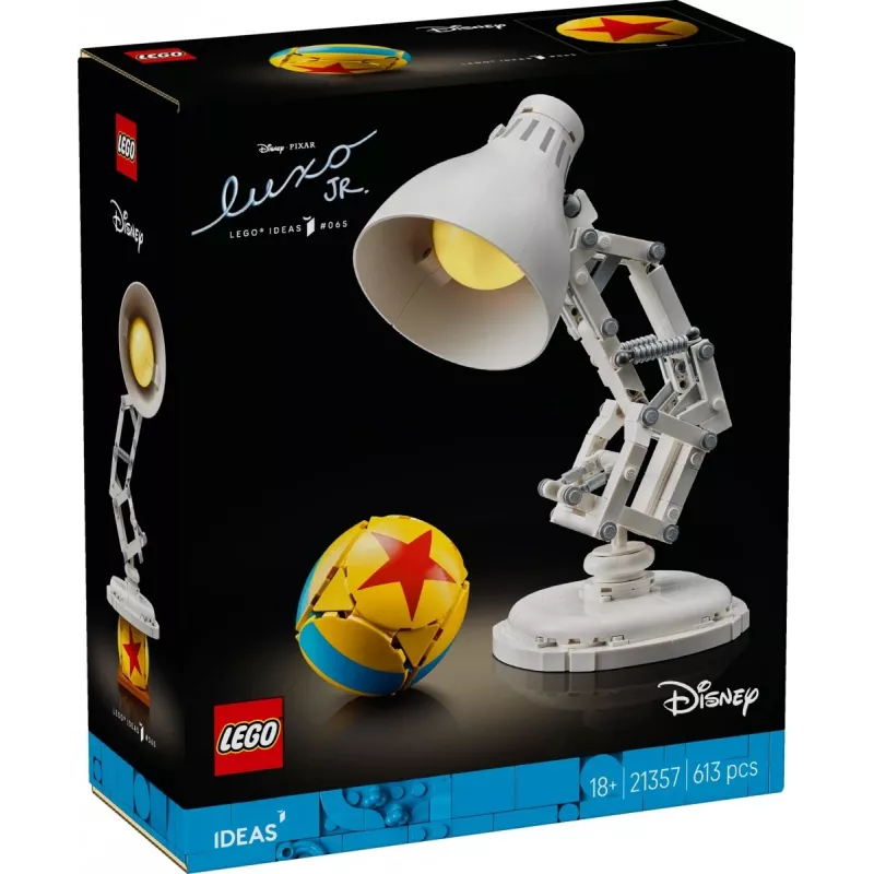 Konstrukcinis žaislas LEGO Ideas modelis 21357 — Luxo Jr., 613 dalių, 290×140×110 mm