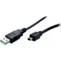 USB laidas ShiverPeaks BS77161 1 m USB A Mini-USB B juodas