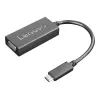 Lenovo 4X90M42956 vaizdo kabelio adapteris VGA (D-Sub) USB Type-C juodas