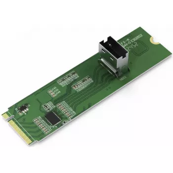 ICY DOCK – M.2 NVMe PCIe 4.0 SSD į 1 x SlimSAS 4i adapteris su perdavimo stiprintuvu