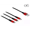 Delock 3 in 1 įkrovimo laidas - 30 cm