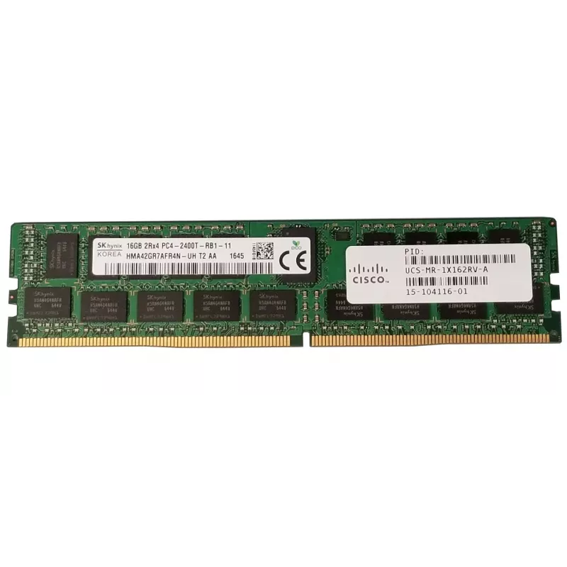 16GB DDR4-2400-MHz RDIMM/PC4-19200/dual rank/x4/1.2v