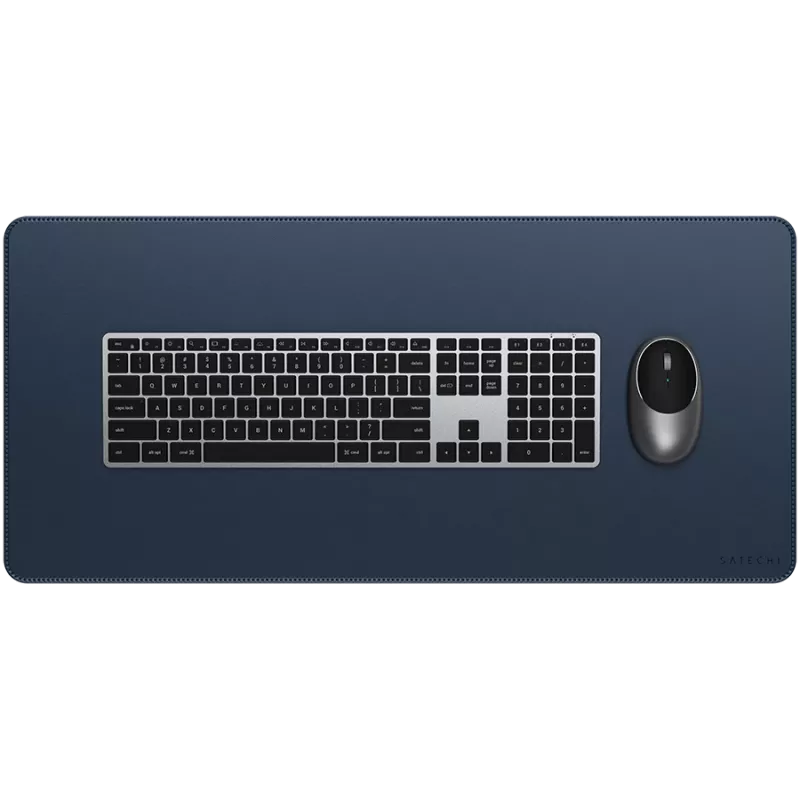Satechi Desk Mat - veganiškos odos stalo kilimėlis (mėlynas)
