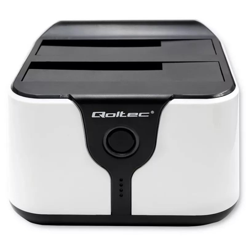 Qoltec 50309 HDD SSD 2.5 3.5 dokų stotis | SATA III | USB 3.0 | Super sparta 5 Gb/s | su klonavimo funkcija