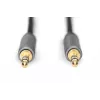 Digitus garso prijungimo kabelis 3,5 mm lizdas – 3,5 mm lizdas 1,8 m juodas
