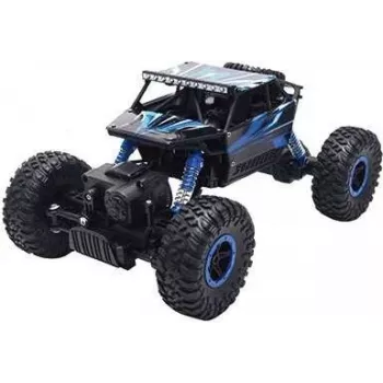 Amewi Conqueror Mėlyna 4WD 1:18 Rock Crawler. Tipas: vikšrinė transporto priemonė, variklio tipas: elektrinis variklis, mastelis: 1:18. Ilgis: 24,6 cm, plotis: 133 mm, aukštis: 155 mm. Baterijos technologija: Nick