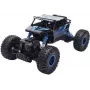 Amewi Conqueror Mėlyna 4WD 1:18 Rock Crawler. Tipas: vikšrinė transporto priemonė, variklio tipas: elektrinis variklis, mastelis: 1:18. Ilgis: 24,6 cm, plotis: 133 mm, aukštis: 155 mm. Baterijos technologija: Nick