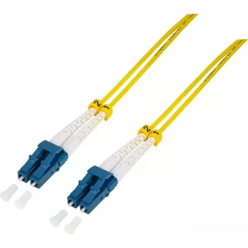 LogiLink FP0LC30 Skaidulinis optinis kabelis 30 m LC OS2 Baltas Geltonas (FP0LC30)