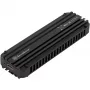 SSD korpusas Sidabrinėstone MS12 Juoda M.2