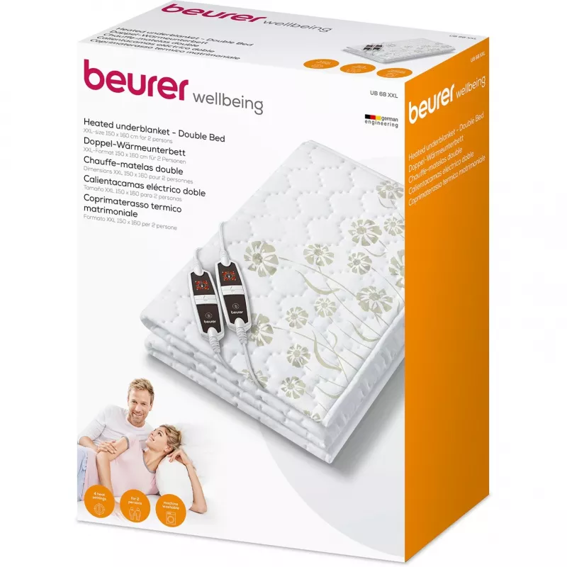 Elektrinė patalynės pagalvėlė Beurer UB 68 XXL 150 x 160 cm dviem asmenims