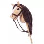 Arkliukas ant pagaliuko HOPPIHORSE Hobby Horse A3 smėlio spalvos