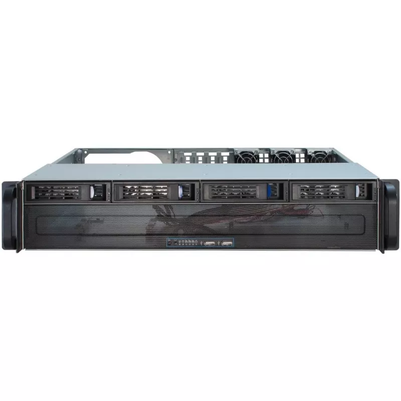 Inter-Tech IPC 2U-2404S - Rack - įmontuojamas - 2U - micro ATX