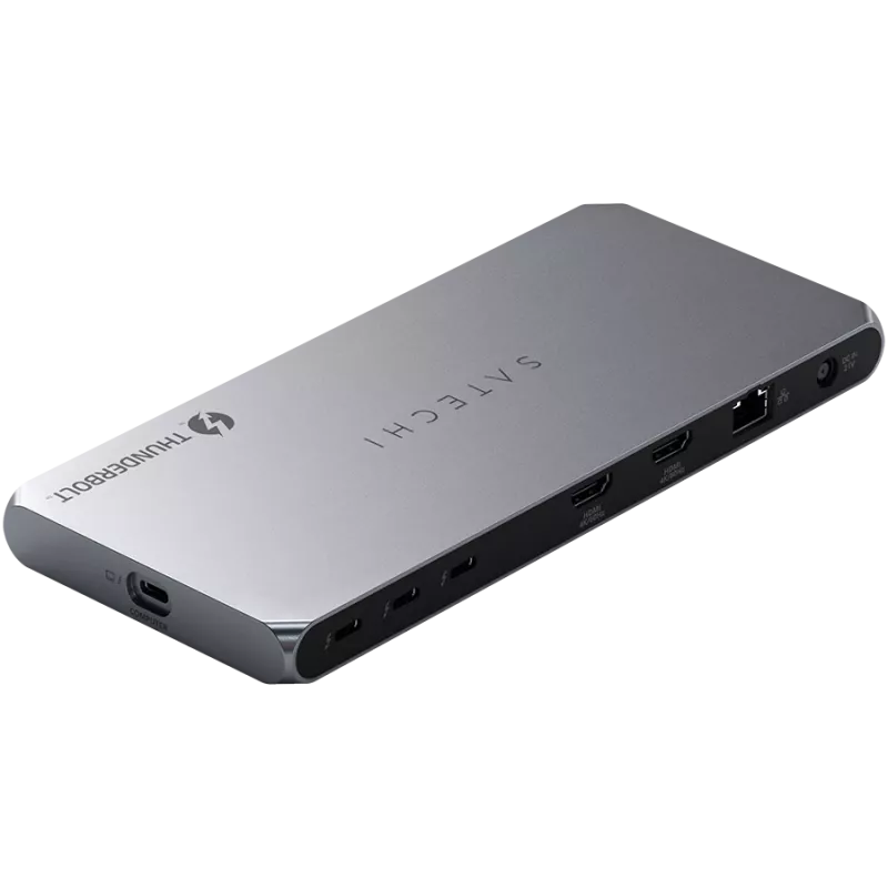 Satechi Thunderbolt 4 Dock ST-DT4MDM-EU — Thunderbolt 4 dokavimo stotelė, 2× HDMI 2.0, 2× USB-A 3.2