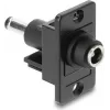 Skydinio montavimo DC cilindrinis adapteris DELOCK 5,5×2,5 mm į 5,5×2,1 mm, modelis 91120