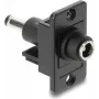 Skydinio montavimo DC cilindrinis adapteris DELOCK 5,5×2,5 mm į 5,5×2,1 mm, modelis 91120