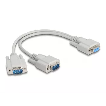 DeLOCK 67160 serijinis laidas smėlio spalvos 0,3 m DB-9