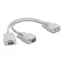 DeLOCK 67160 serijinis laidas smėlio spalvos 0,3 m DB-9