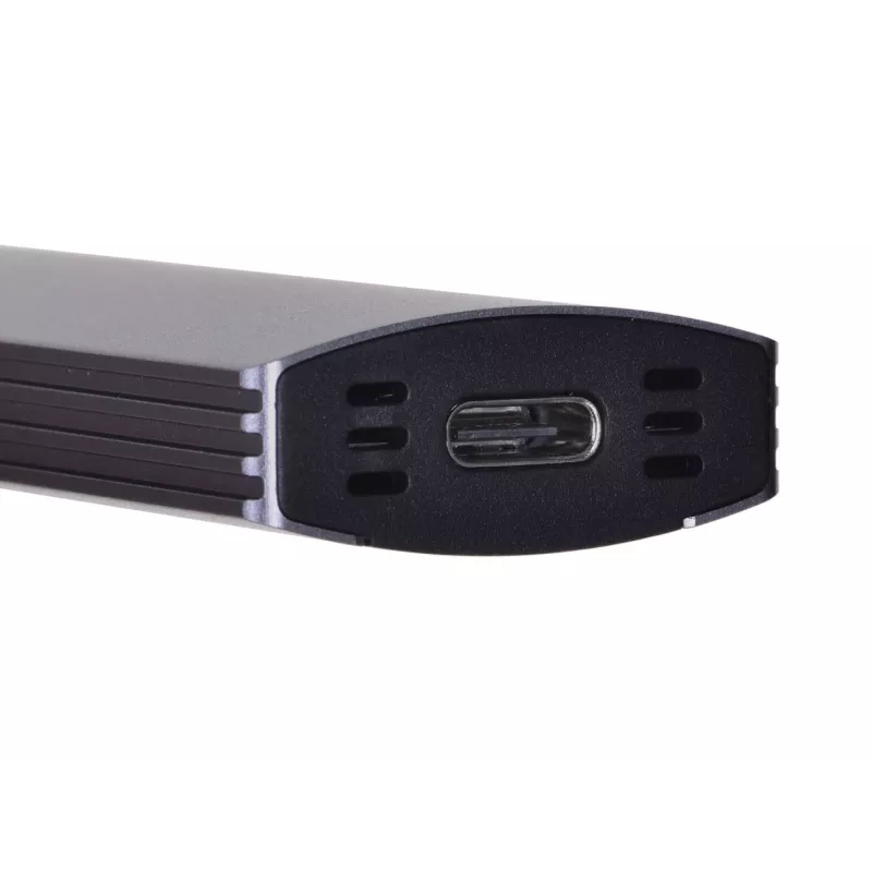 M.2 SSD korpusas Unitek uDrive Pilka — M.2 (2230/2242/2260/2280), NVMe/SATA III, USB-C 10 Gbit/s, aliuminis