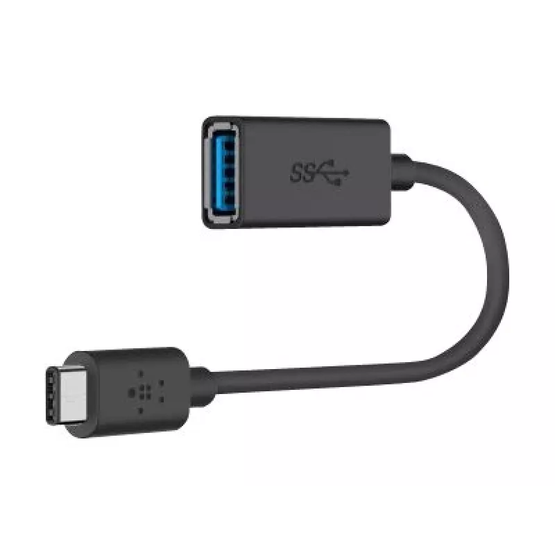 Belkin USB 3.0 lizdas 5GBit/s USB-C į USB-A 1m pilka (F2CU036BTBLK)