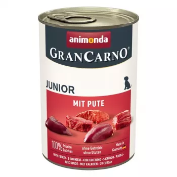 ANIMONDA GranCarno Junior su kalakutiena - drėgnas šunų maistas - 400g