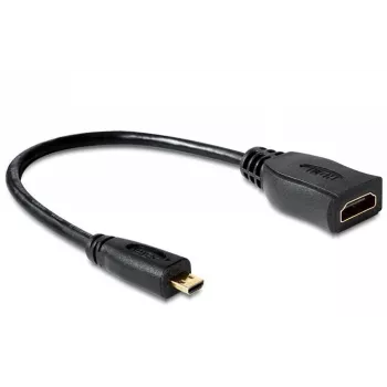 HDMI laidas DeLOCK 65391 0,23 m A tipo į D tipo juodas