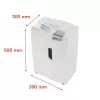 HSM shredstar X13 dokumentų smulkintuvas, 4 x 37 mm + atskiras CD pjovimo mechanizmas