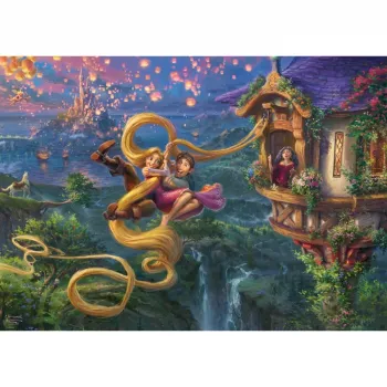 1000 dalių dėlionė Schmidt Spiele Thomas Kinkade Studios „Rapunzel: Tangled Up in Love“ – 1000 vnt.