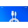 USB 2.0 laidas SAVIO CL-168, USB A (kištukas) į USB C (kištukas), 3 m, baltas