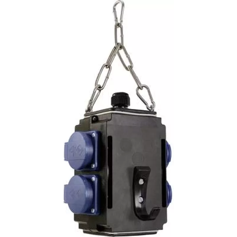 Pakabinamas maitinimo kubas AS Schwabe Energie-Würfel I IP44 su 4 apsaugotais 16A 230V lizdais (60731)