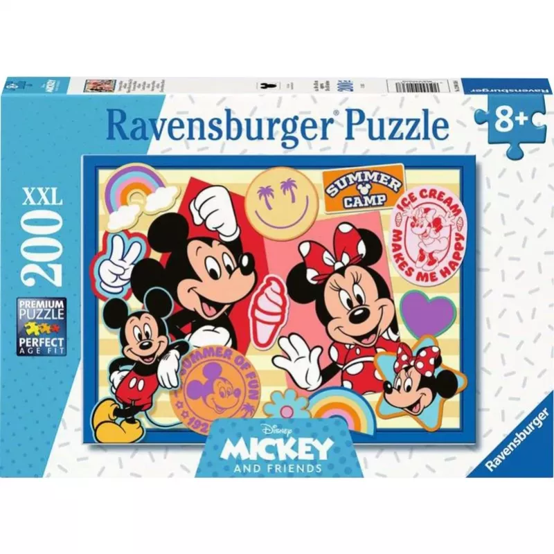Jigsaw Puzzle Ravensburger Disney Mickey and Friends — 200 pieces, vaikiška dėlionė