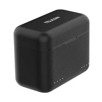2 lizdų įkroviklis su kortelių saugykla, skirtas Insta360 X4 Telesin S0-BCG-07-TIS