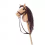 Žirgas ant pagaliuko HOPPIHORSE Hobby Horse A4 smėlio spalvos