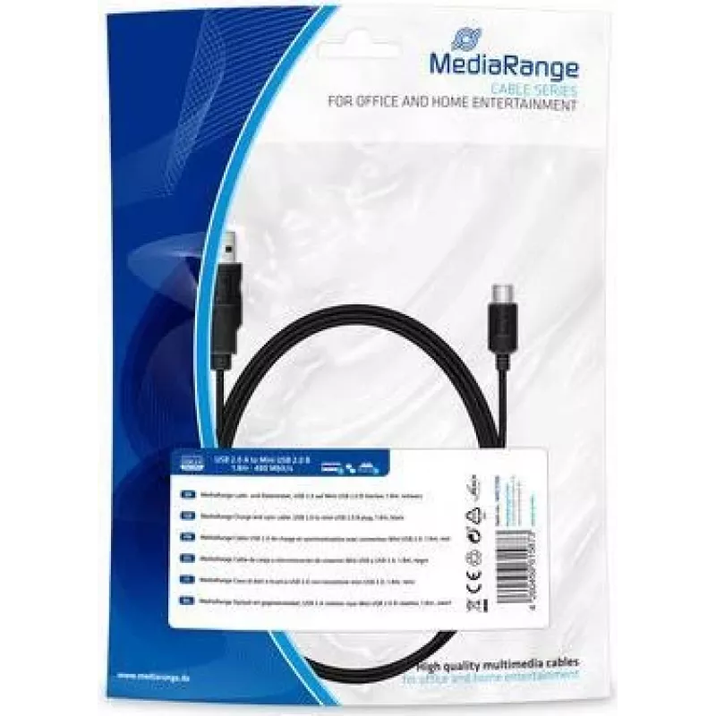 Garso kabelis MediaRange MRCS189 1,5m 3,5mm juodas